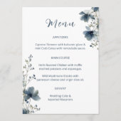 Dusty Blue Botanical Wedding メニュー (正面)