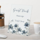 Dusty Blue Botanical Wedding 台座サイン (インサイチュ)