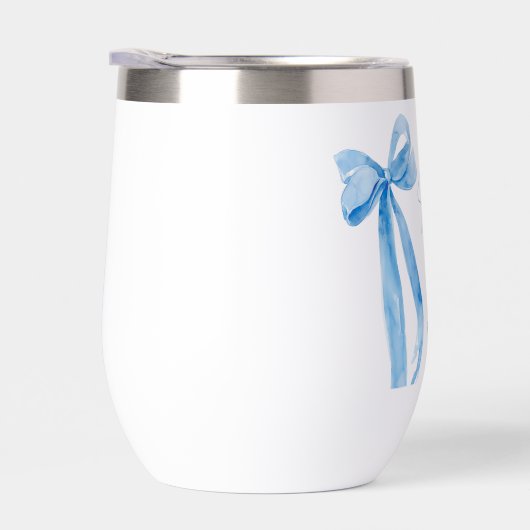 Dusty Blue Bow She's Tying the Knot Bachelorette (右面)