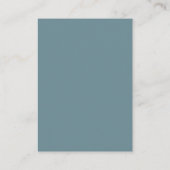Dusty Blue Coastal RSVP Card with QR Code エンクロージャーカード (裏面)