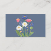 Dusty Blue Cornflower Meadow Books for Baby エンクロージャーカード (裏面)