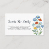 Dusty Blue Cornflower Meadow Books for Baby エンクロージャーカード (正面)