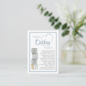 Dusty Blue Display Shower Card | Unwrapped Gifts エンクロージャーカード (スタンド正面)