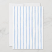 Dusty Blue Dress with Bow Quinceañera Birthday 招待状 (裏面)