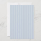 Dusty Blue Elegant Boy Baptism Invitation 招待状 (裏面)
