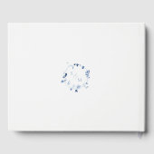 Dusty Blue Elegant Script Wedding Guest Book ゲストブック (裏面)