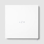 Dusty Blue Elegant Wedding Guest Book with Names ゲストブック (裏面)