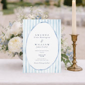 Dusty Blue Estate Wedding Invitation 招待状