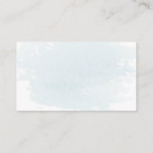 Dusty Blue Eucalyptusの結婚Webサイト挿入カード エンクロージャーカード (裏面)