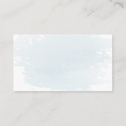 Dusty Blue Eucalyptusの結婚Webサイト挿入カード エンクロージャーカード (裏面)