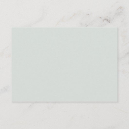 Dusty Blue Eucalyptus Greenery Wedding RSVP Card 招待状 (裏面)