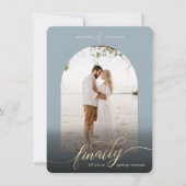 Dusty Blue Finally Getting Married & Window Photo セーブザデート (正面)