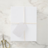 Dusty Blue Floral ギフトタグ (麻糸付属)