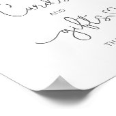 Dusty blue floral cards and gifts poster ポスター (角)