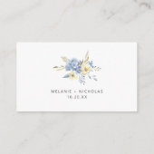 Dusty Blue Floral Mason Jar RSVP Website Card エンクロージャーカード (裏面)
