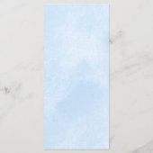 Dusty Blue Floral Wedding Menu メニュー (裏面)