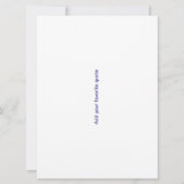 Dusty Blue Floral Wedding RSVP Card | Botanical (裏面)