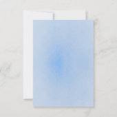 Dusty Blue Flowers Wedding RSVP (裏面)