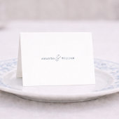 Dusty Blue French Wedding Place Card テーブルナンバー