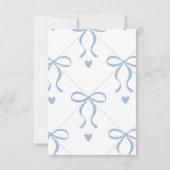 Dusty Blue "Future Mrs." Bridal Shower Thank You  サンキューカード (裏面)