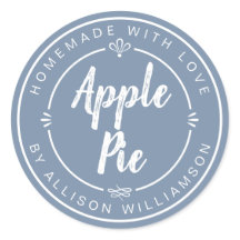 Dusty Blue Homemade Apple Pie