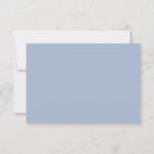 Dusty Blue Hydrangea Meal Options RSVP Card (裏面)