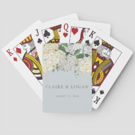 Dusty Blue Hydrangea Wedding トランプ