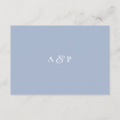 Dusty Blue Hydrangea Wedding Details エンクロージャーカード (裏面)