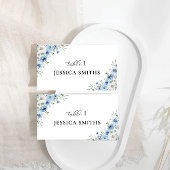 Dusty Blue Ivory Flat Place Card プレイスカード