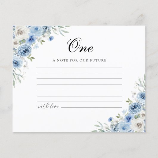 Dusty Blue Ivory Note for future Card (正面)