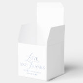 Dusty Blue “Love and Thanks” Wedding フェイバーボックス (オープン)