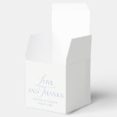 Dusty Blue “Love and Thanks” Wedding フェイバーボックス (オープン)