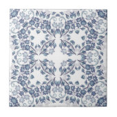 Dusty Blue Mandala  タイル (正面)
