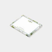 Dusty Blue Mariposa Vintage Notes ポストイット (アングル)