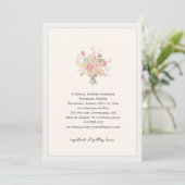 Dusty Blue Minimalist Elegant Bridal Shower  Invit 招待状 (スタンド正面)