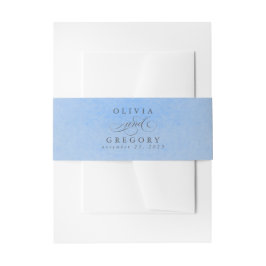 Dusty Blue Modern Boho Wedding 招待状ベリーバンド