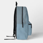 Dusty Blue Modern Personalized Kids Backpack プリントバックパック (左)
