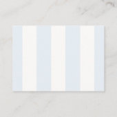 Dusty Blue Modern Stripe Books for Baby エンクロージャーカード (裏面)