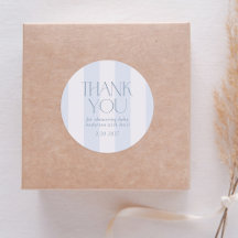 Dusty Blue Modern Striped Baby Shower