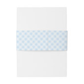 Dusty Blue Monogram Crest Wedding Invitation Belly 招待状ベリーバンド (裏面例)