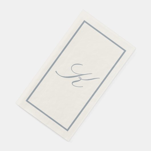 Dusty Blue Monogram Initial Wedding Bridal Shower (コーナー)