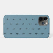 Dusty Blue Monogram iPhone / iPad case Case-Mate iPhoneケース (裏面(横))