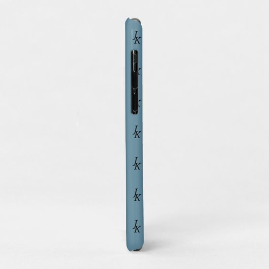 Dusty Blue Monogram iPhone / iPad case Case-Mate iPhoneケース (裏面/左)