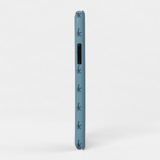 Dusty Blue Monogram iPhone / iPad case Case-Mate iPhoneケース (裏面/右)