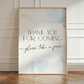 Dusty Blue On Cloud Nineの件に関するお礼を来述べる 台座サイン