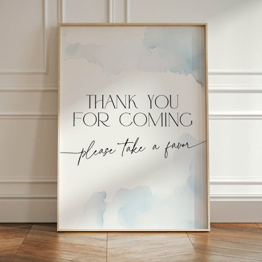 Dusty Blue On Cloud Nineの件に関するお礼を来述べる 台座サイン