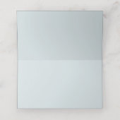 Dusty blue pampas floral first holy communion プレイスカード (内部開封)