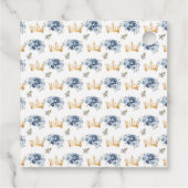 Dusty Blue Princess Quinceañera Thank You フェイバータグ (裏面)