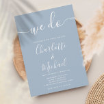 Dusty Blue Signature Script 結婚's 招待状<br><div class="desc">シグネチャーエレガントスタイル名を使用した埃の多い青いシグネチャー結婚式招待状スタイリッシュ、この埃の多い青と白の結婚式招待状はシックな白いレタリングでパーソナライズされたあなたの情報と共に行うことができる。Thisisnomeによる設計©</div>