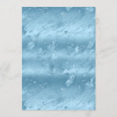 Dusty Blue Silver Marbleグリッター5 x7結婚インチメニュー メニュー (裏面)